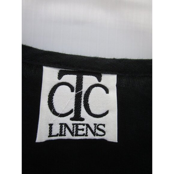 CTC Linens Top Large Blouse Pullover Lagenlook Peasant Cottage Core - Picture 8 of 10